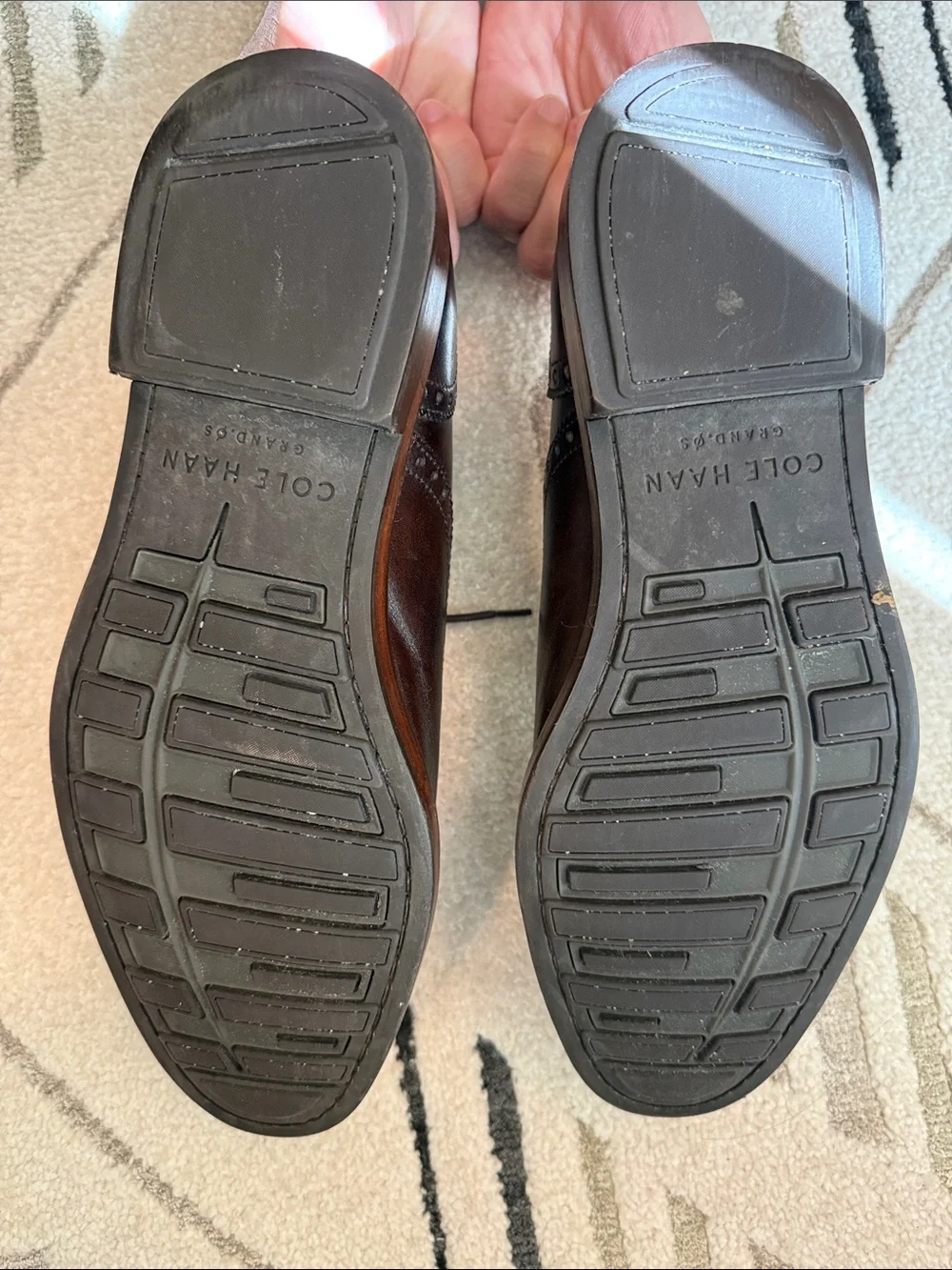 Cole Haan Dark Brown Leather Oxford Brogues